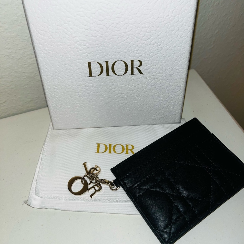 Lady Dior Freesia Card Holder